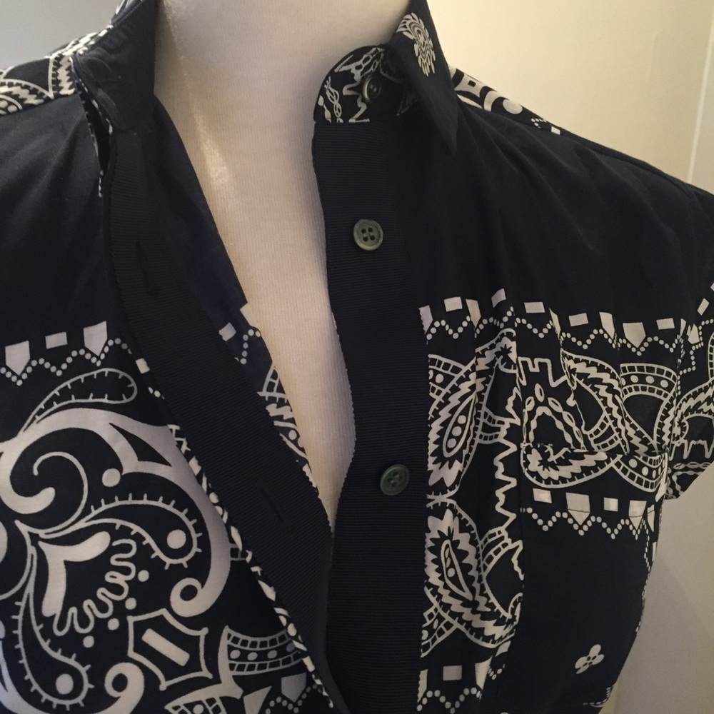 Sacai Bandana Print Pleated Skirt Top - Picture 4 of 6